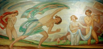 Spring with Dancers by Ludwig von Hofmann